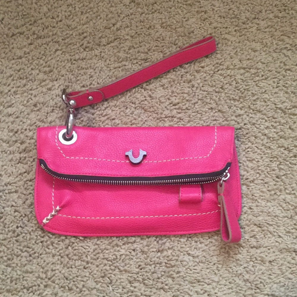 Pink True Religion Wristlet